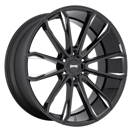 DUB 1PC S252 CLOUT – 24X10 – 6X139.7 – 30 mm – GLOSS BLACK MILLED