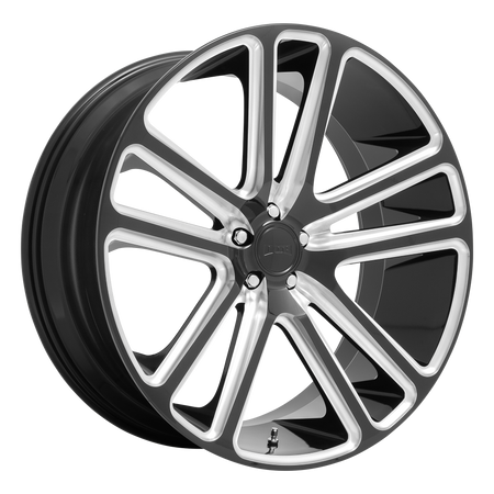 DUB 1PC S255 FLEX – 22X9.5 – 6X139.7 – 25 mm – GLOSS BLACK MILLED