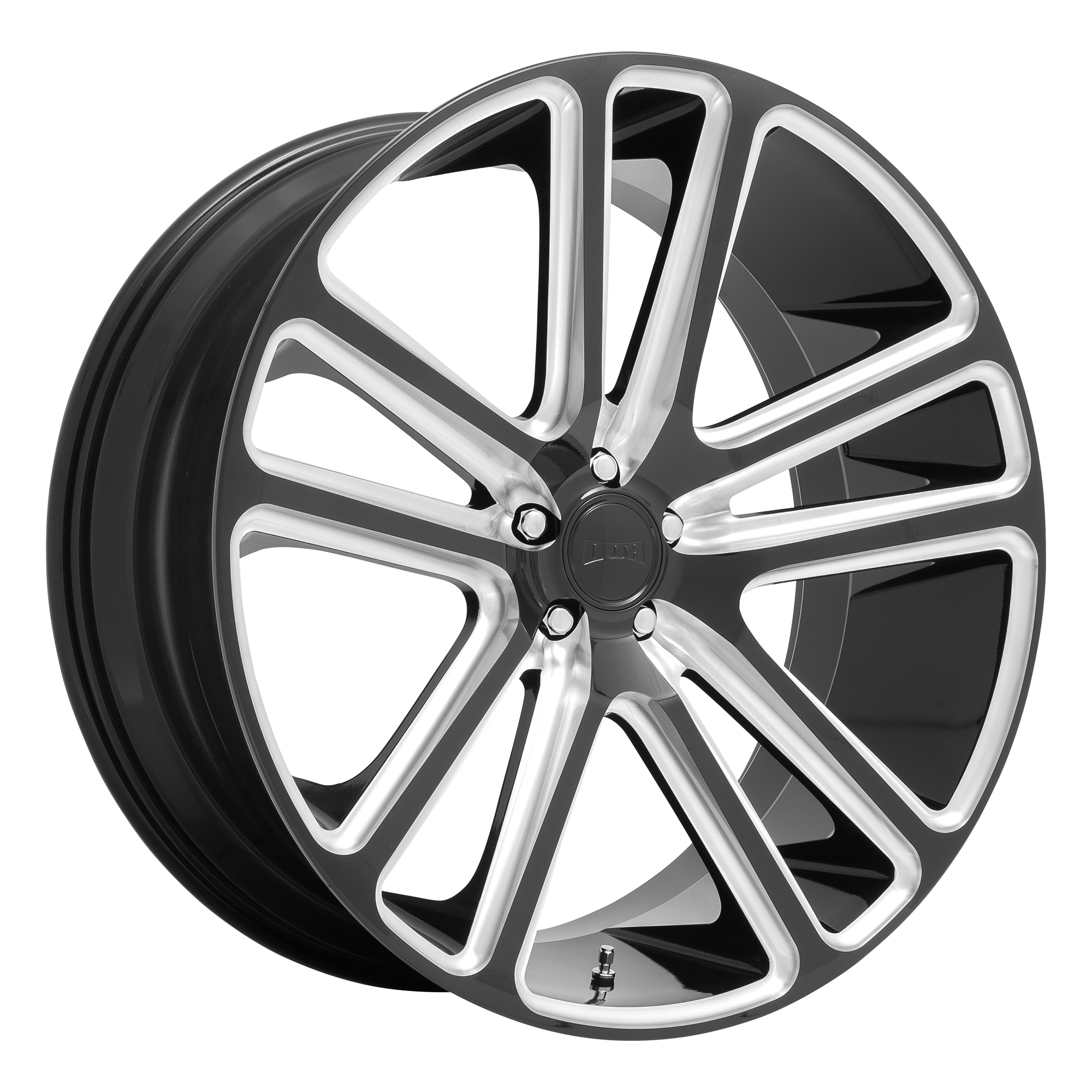 DUB 1PC S255 FLEX – 24X10 – 6X139.7 – 30 mm – GLOSS BLACK MILLED