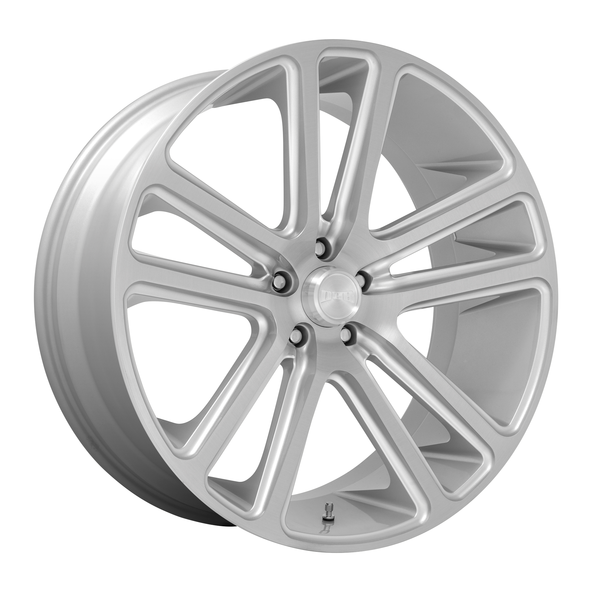 DUB 1PC S257 FLEX – 24X10 – 6X135 – 30 mm – GLOSS SILVER BRUSHED FACE