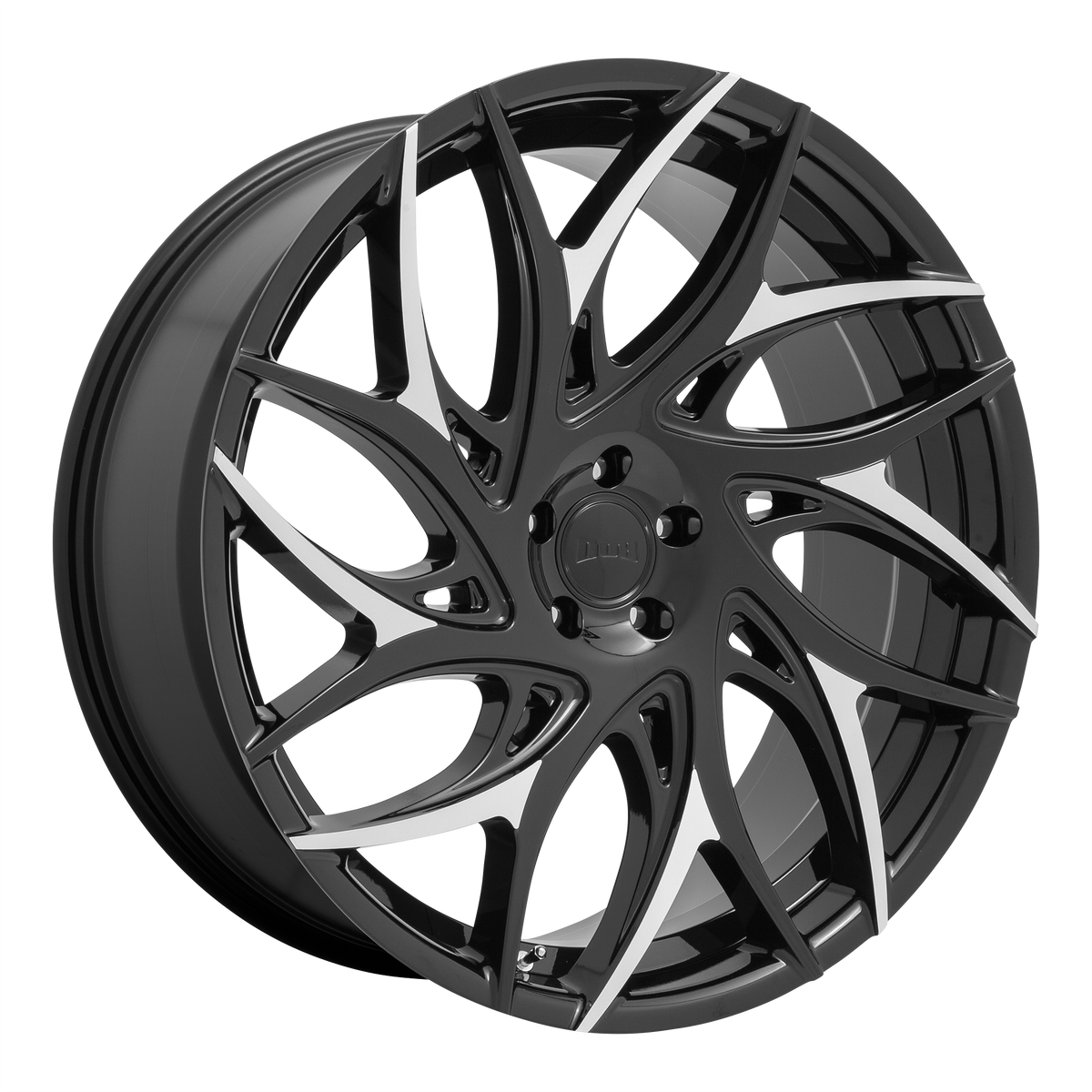 DUB 1PC S259 G.O.A.T. – 26X10 – 5X127 – 10 mm – GLOSS BLACK W/ MACHINED SPOKES