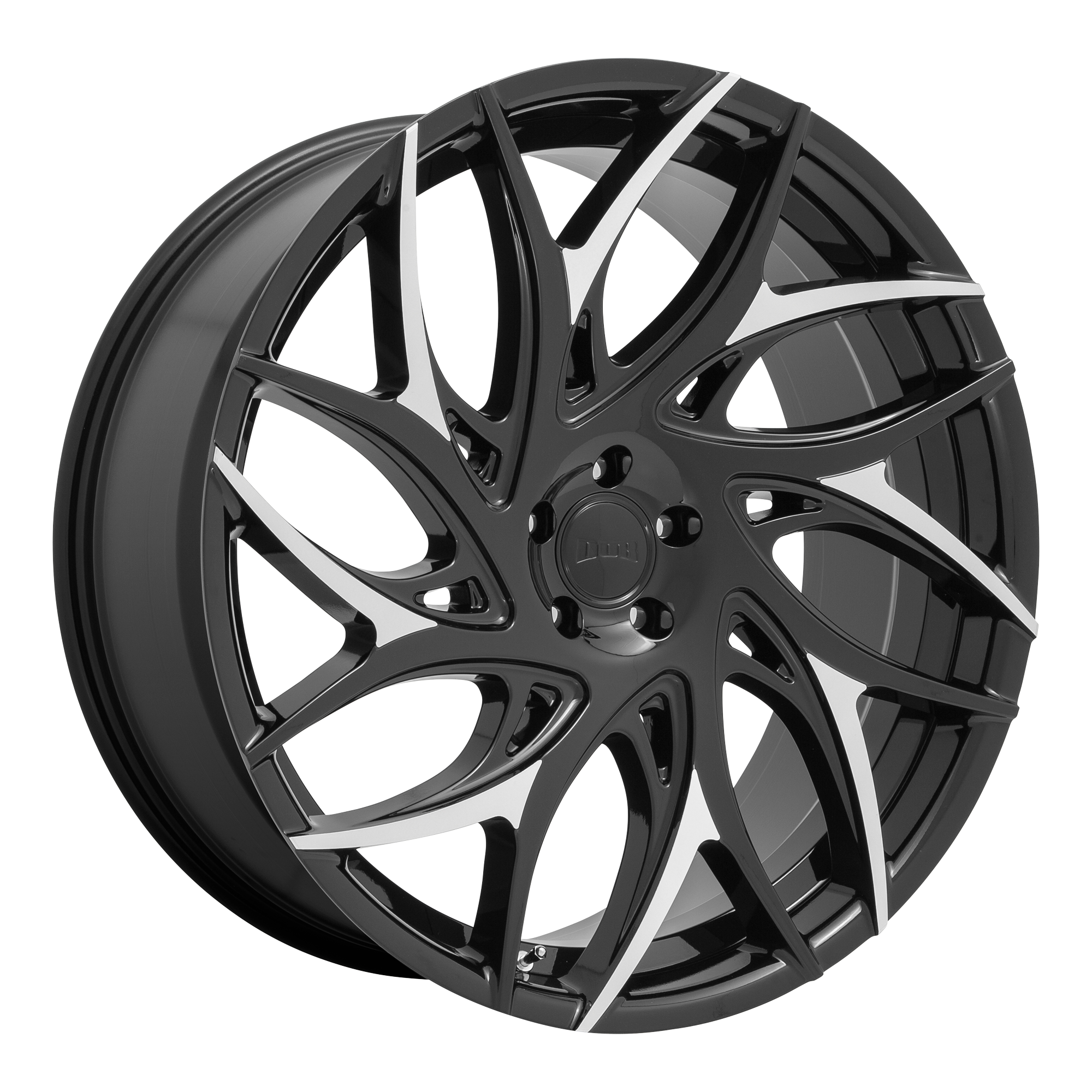 DUB 1PC S259 G.O.A.T. – 26X10 – 5X127 – 10 mm – GLOSS BLACK W/ MACHINED SPOKES