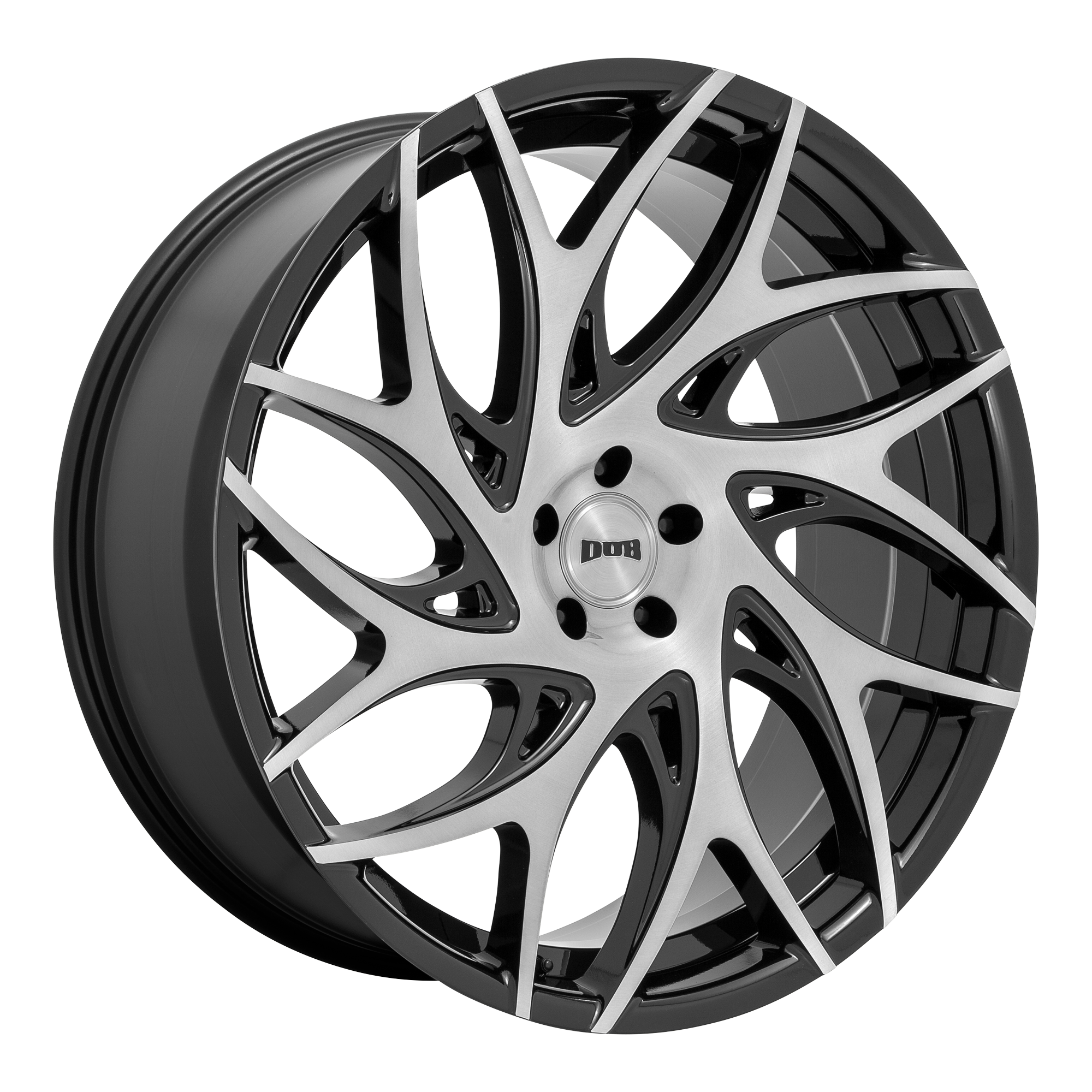 DUB 1PC S260 G.O.A.T. – 20X9 – 5X120 – 35 mm – BRUSH FACE GBLK DRK TINT SPOKE