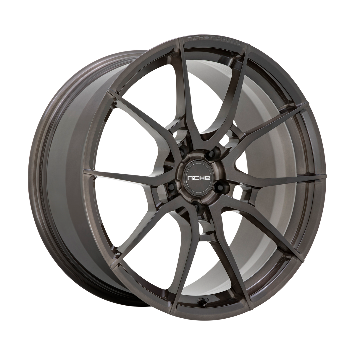 Niche 1PC T111 KANAN – 20X10.5 – 5X112 – 50 mm – BRUSHED CANDY SMOKE