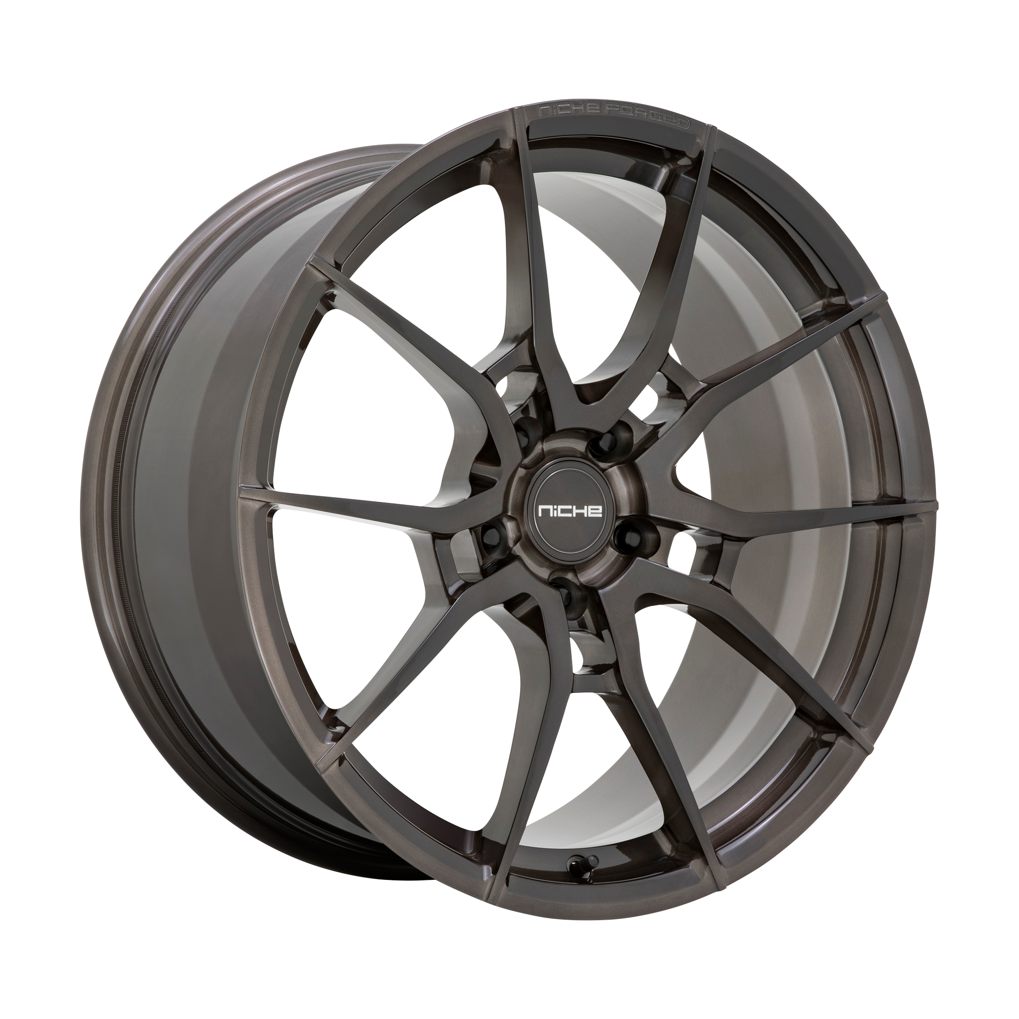 Niche 1PC T111 KANAN – 20X10.5 – 5X112 – 50 mm – BRUSHED CANDY SMOKE