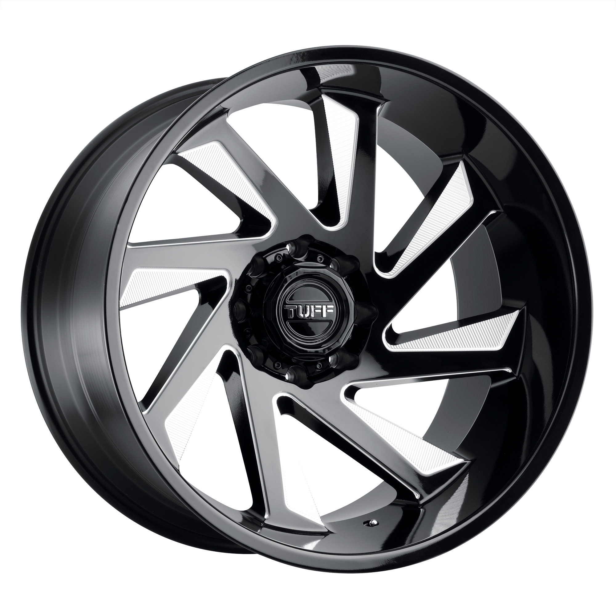 Tuff T1B – 20X10 – 6X139.7 – -23 mm – GLOSS BLACK MILLED