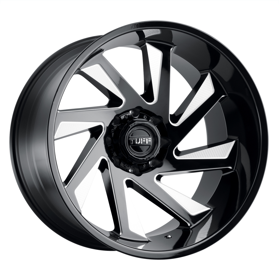Tuff T1B – 20X10 – 6X139.7 – -23 mm – GLOSS BLACK MILLED