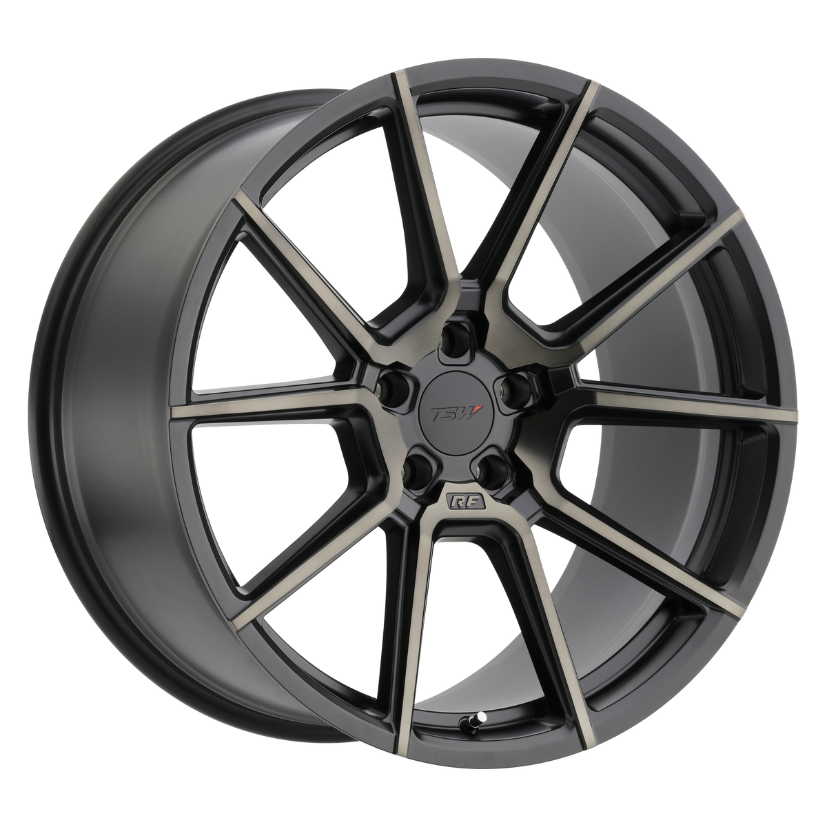 TSW CHRONO – 21X10.5 – 5X120 – 35 mm – MATTE BLACK W/ MACH DARK FACE