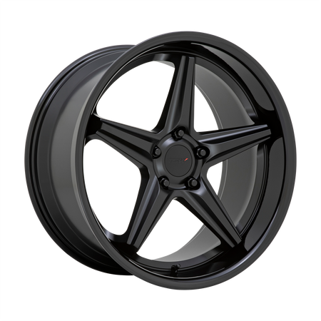 TSW LAUNCH – 19X8.5 – 5X120 – 35 mm – MATTE BLACK W/ GLOSS BLACK LIP