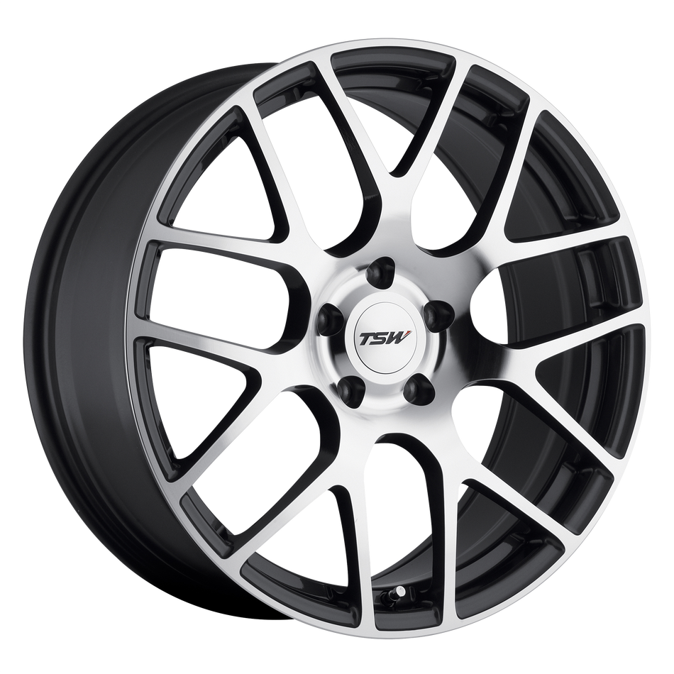 TSW NURBURGRING – 21X10.5 – 5X114.3 – 50 mm – GUNMETAL W/ MIRROR CUT FACE