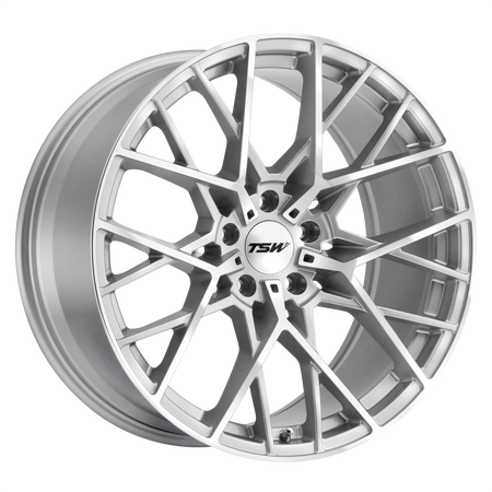 TSW SEBRING – 18X8.5 – 5X108 – 42 mm – SILVER W/  MIRROR CUT FACE
