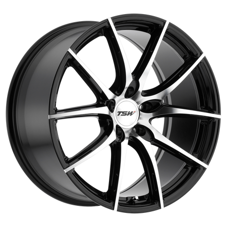 TSW SPRINT – 19X9.5 – 5X112 – 35 mm – GLOSS BLACK W/ MIRROR CUT FACE