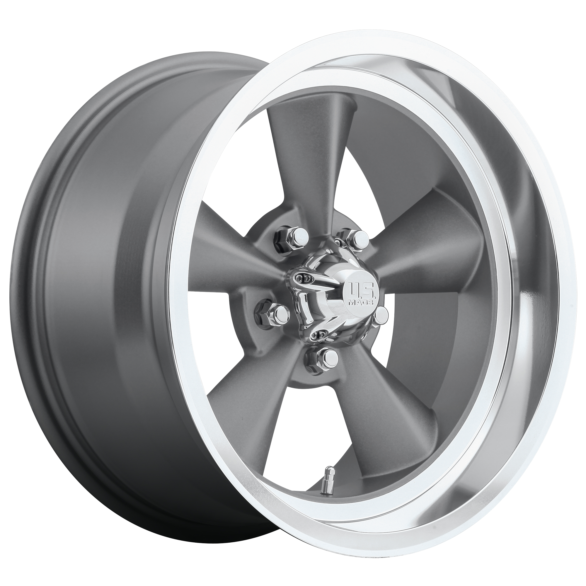 US Mag 1PC U102 STANDARD – 18X8 – 5X120.65 – 1 mm – MATTE GUN METAL