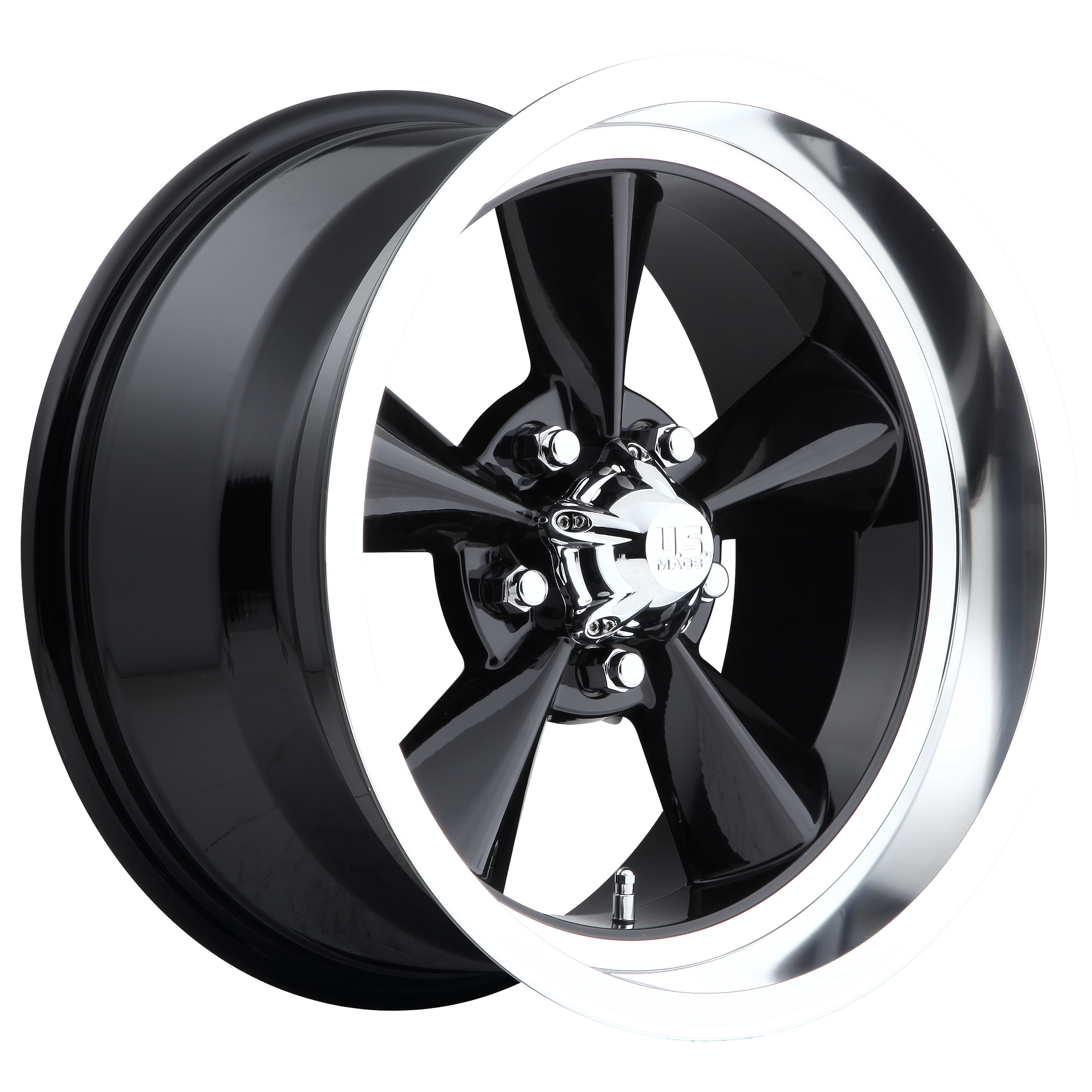US Mag 1PC U107 STANDARD – 17X7 – 5X120.65 – 1 mm – GLOSS BLACK
