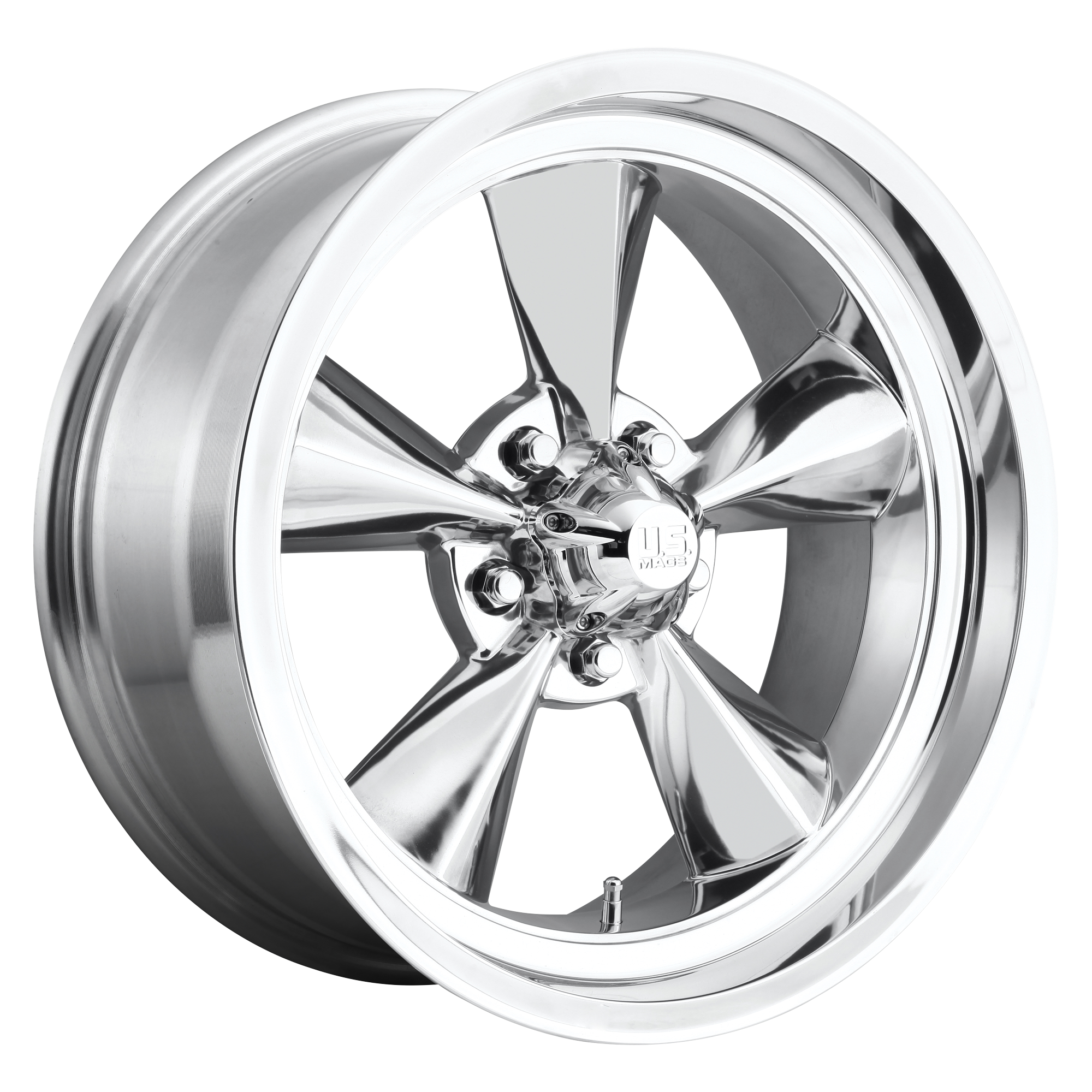 US Mag 1PC U108 STANDARD – 15X8 – 5X120.65 – 1 mm – HIGH LUSTER POLISHED