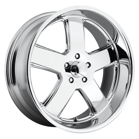 US Mag 1PC U116 HUSTLER – 20X9.5 – 5X127 – 1 mm – CHROME PLATED