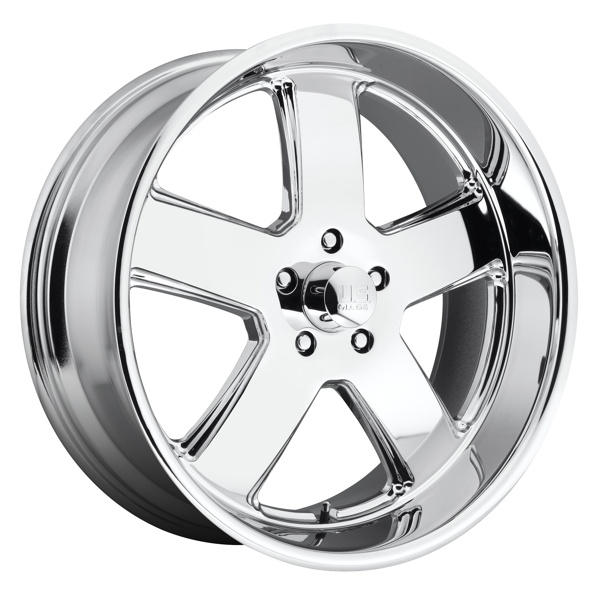 US Mag 1PC U116 HUSTLER – 20X8 – 5X127 – 1 mm – CHROME PLATED