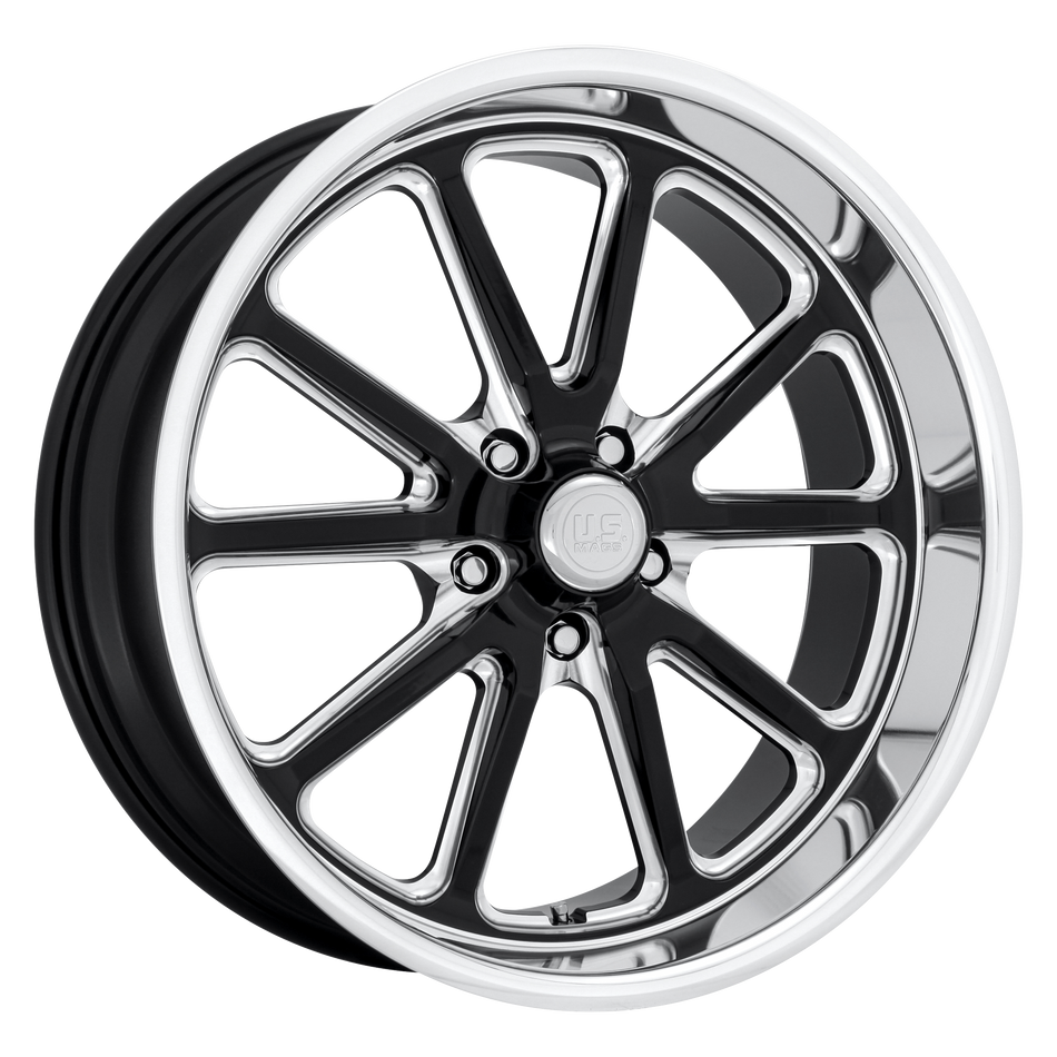 US Mag 1PC U117 RAMBLER – 18X8 – 5X127 – 1 mm – GLOSS BLACK MILLED