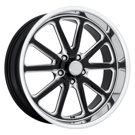 US Mag 1PC U117 RAMBLER – 18X8 – 5X120.65 – 1 mm – GLOSS BLACK MILLED