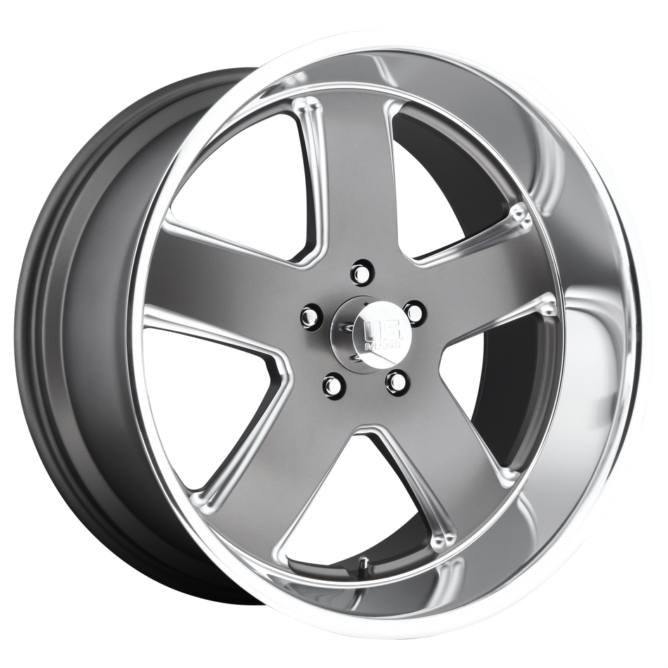 US Mag 1PC U118 HUSTLER – 20X9.5 – 5X127 – 1 mm – MATTE GUN METAL