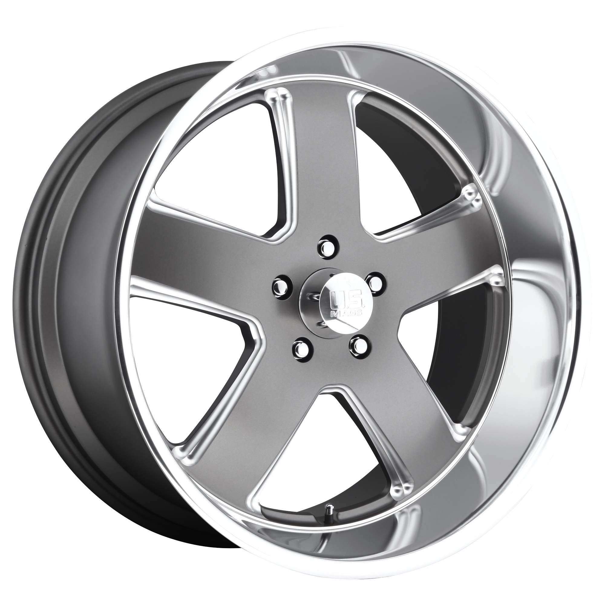 US Mag 1PC U118 HUSTLER – 22X11 – 5X127 – 18 mm – MATTE GUN METAL