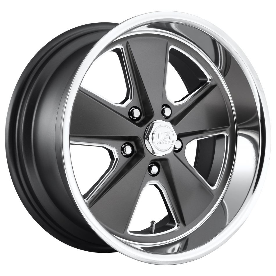 US Mag 1PC U120 ROADSTER – 20X8 – 5X120.65 – 1 mm – MATTE GUN METAL MACHINED