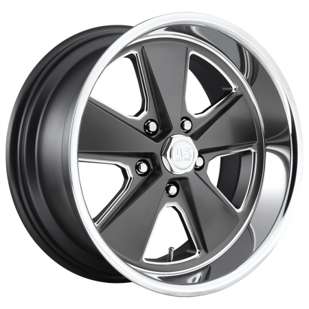 US Mag 1PC U120 ROADSTER – 18X8 – 5X120.65 – 1 mm – MATTE GUN METAL MACHINED