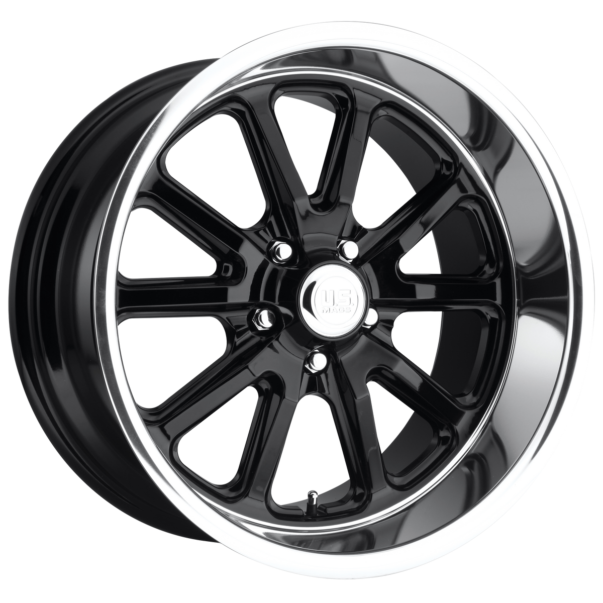 US Mag 1PC U121 RAMBLER – 18X9.5 – 5X114.3 – 1 mm – GLOSS BLACK