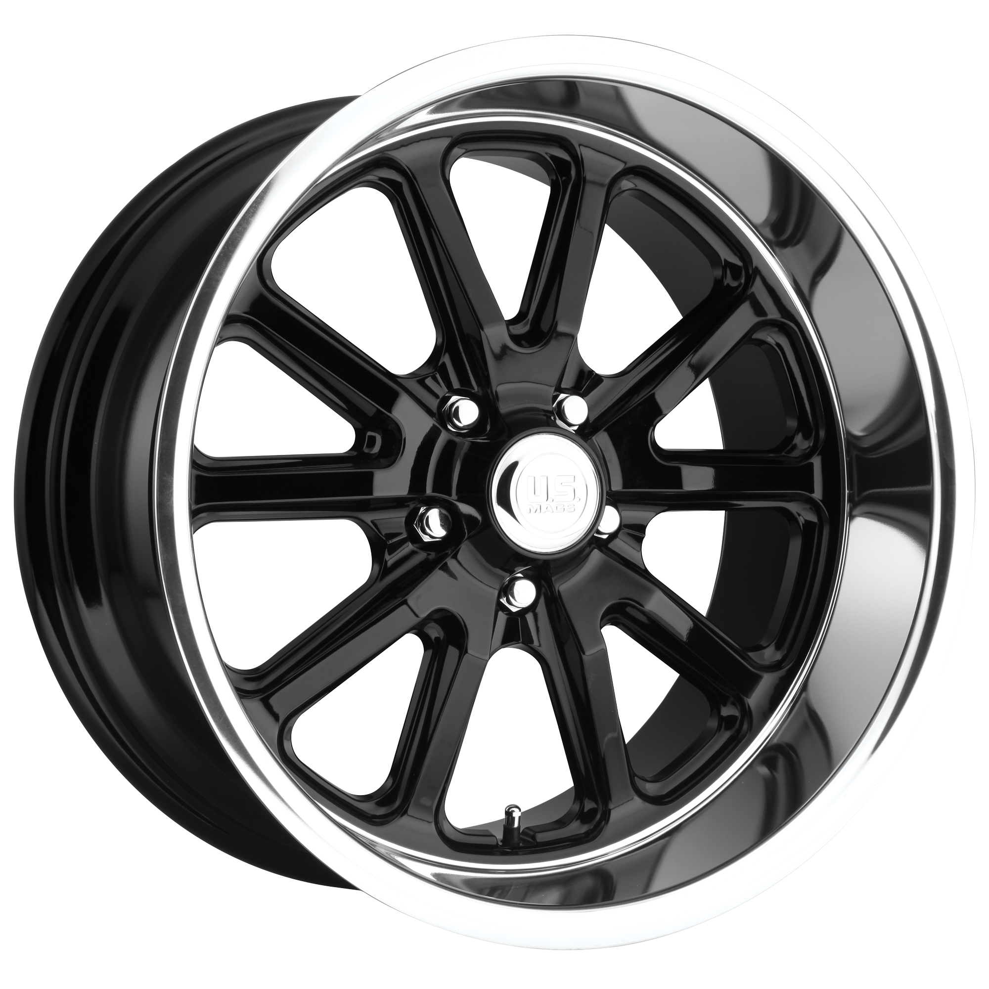US Mag 1PC U121 RAMBLER – 20X8 – 5X120.65 – 1 mm – GLOSS BLACK