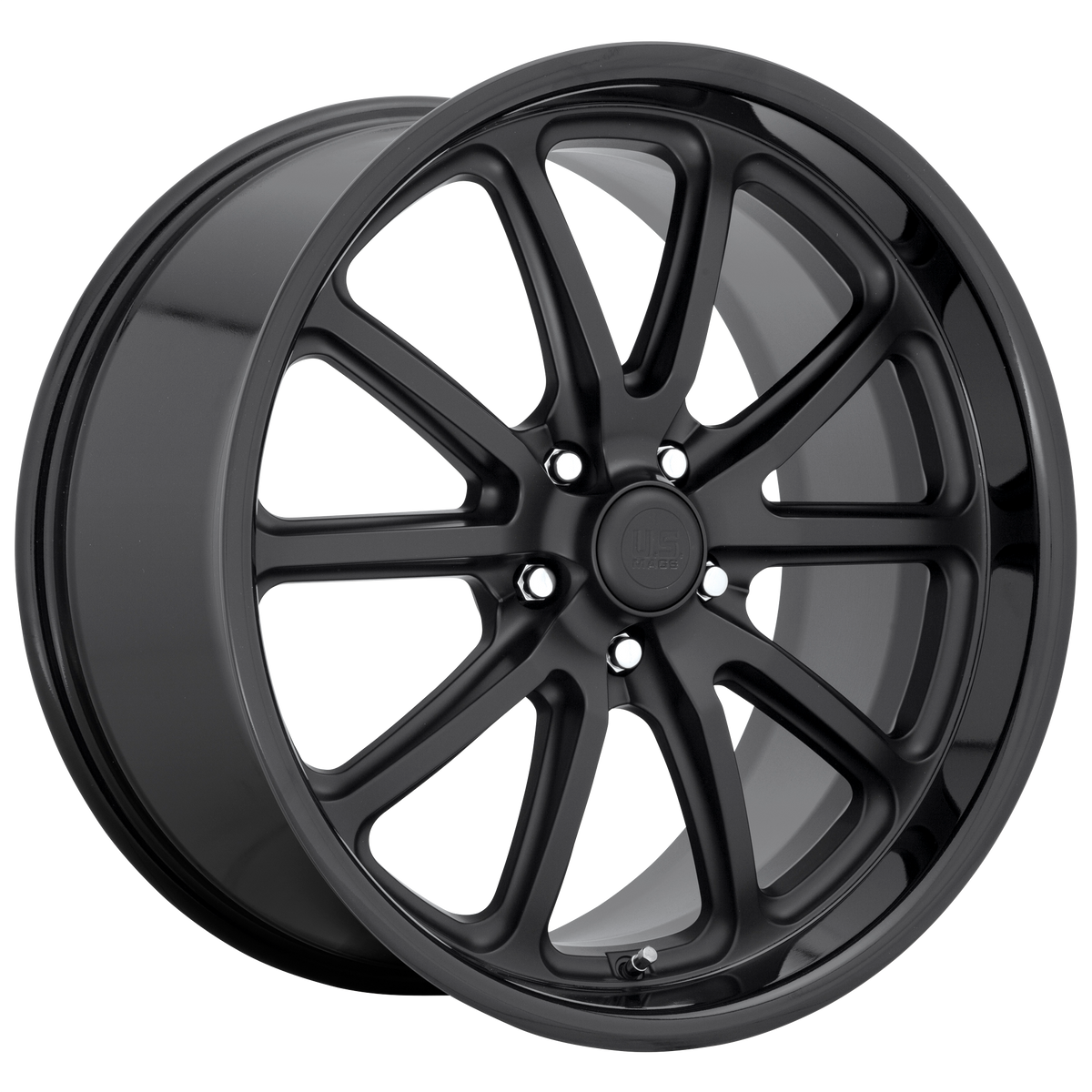 US Mag 1PC U123 RAMBLER – 20X8.5 – 5X120 – 32 mm – GLOSS BLACK MATTE BLACK