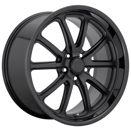 US Mag 1PC U123 RAMBLER – 20X8 – 5X127 – 1 mm – GLOSS BLACK MATTE BLACK
