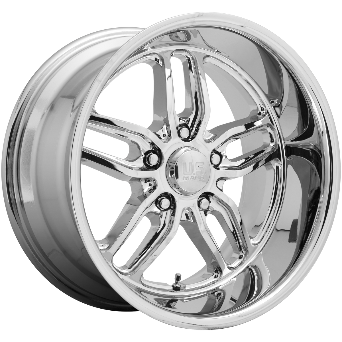 US Mag 1PC U127 CTEN – 18X9.5 – 5X127 – 1 mm – CHROME PLATED