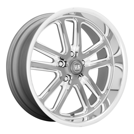 US Mag 1PC U130 BULLET – 17X7 – 5X120.65 – 1 mm – TEXTURED GUNMETAL W/ MILL EDGE