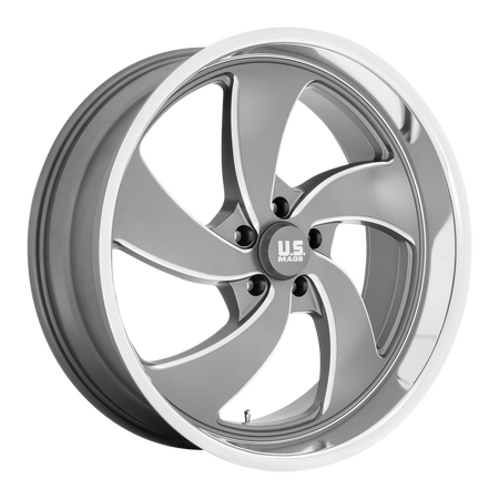 US Mag 1PC U133 DESPERADO – 22X10.5 – 5X127 – 1 mm – ANTHRACITE MILLED DIAM-CUT LIP
