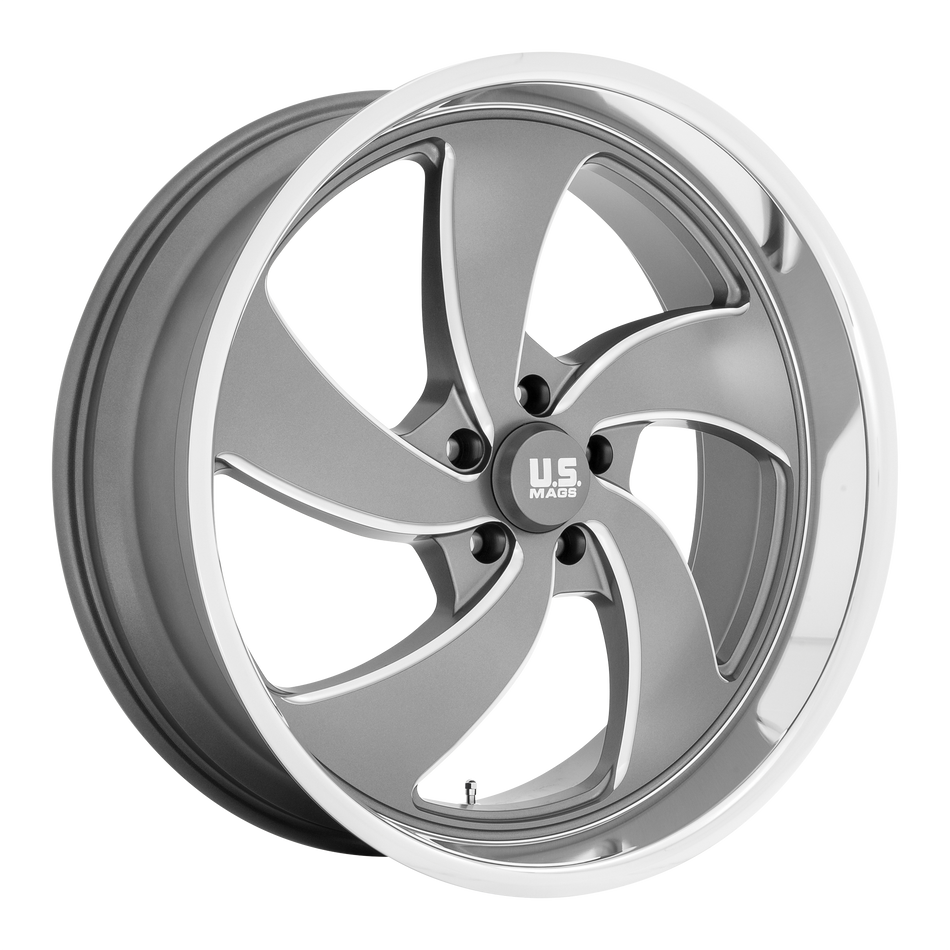 US Mag 1PC U133 DESPERADO – 24X10 – 6X139.7 – 25 mm – ANTHRACITE MILLED DIAM-CUT LIP