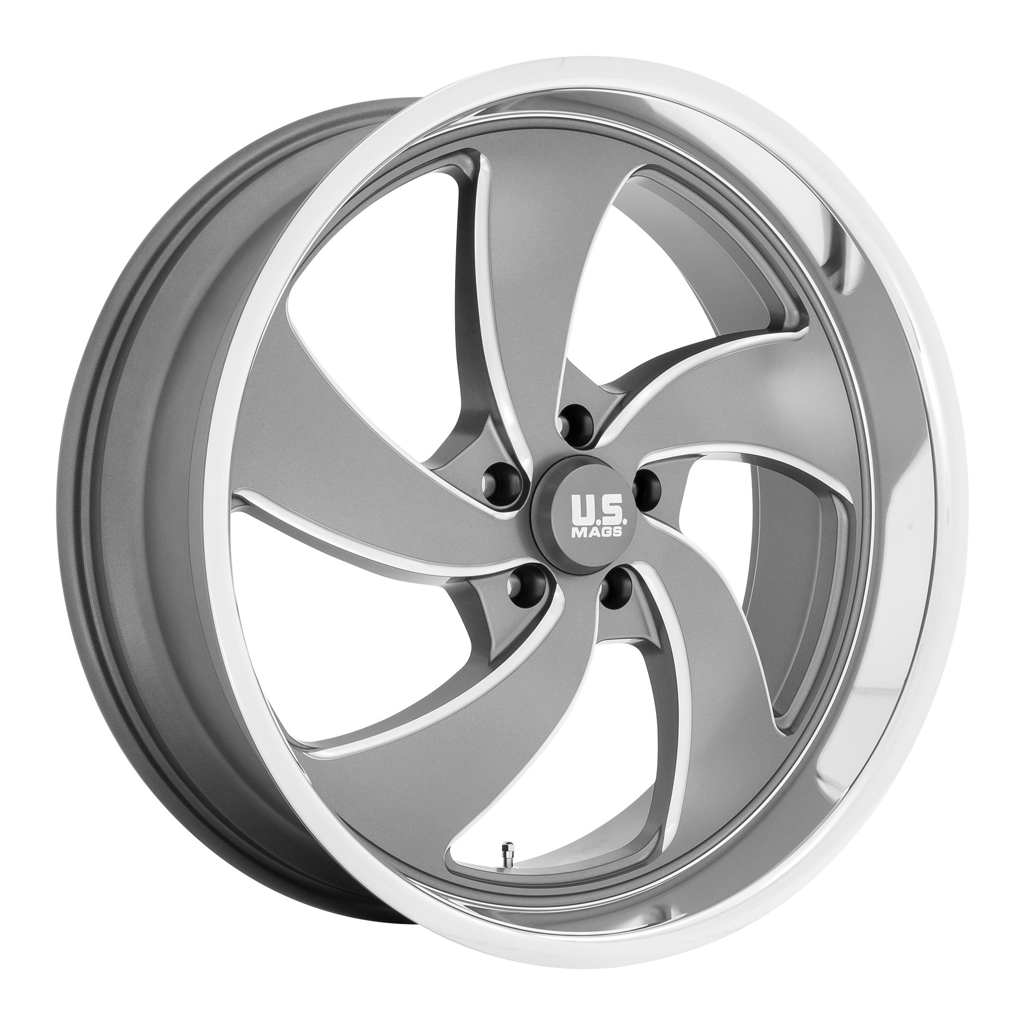 US Mag 1PC U133 DESPERADO – 20X8 – 6X139.7 – 1 mm – ANTHRACITE MILLED DIAM-CUT LIP