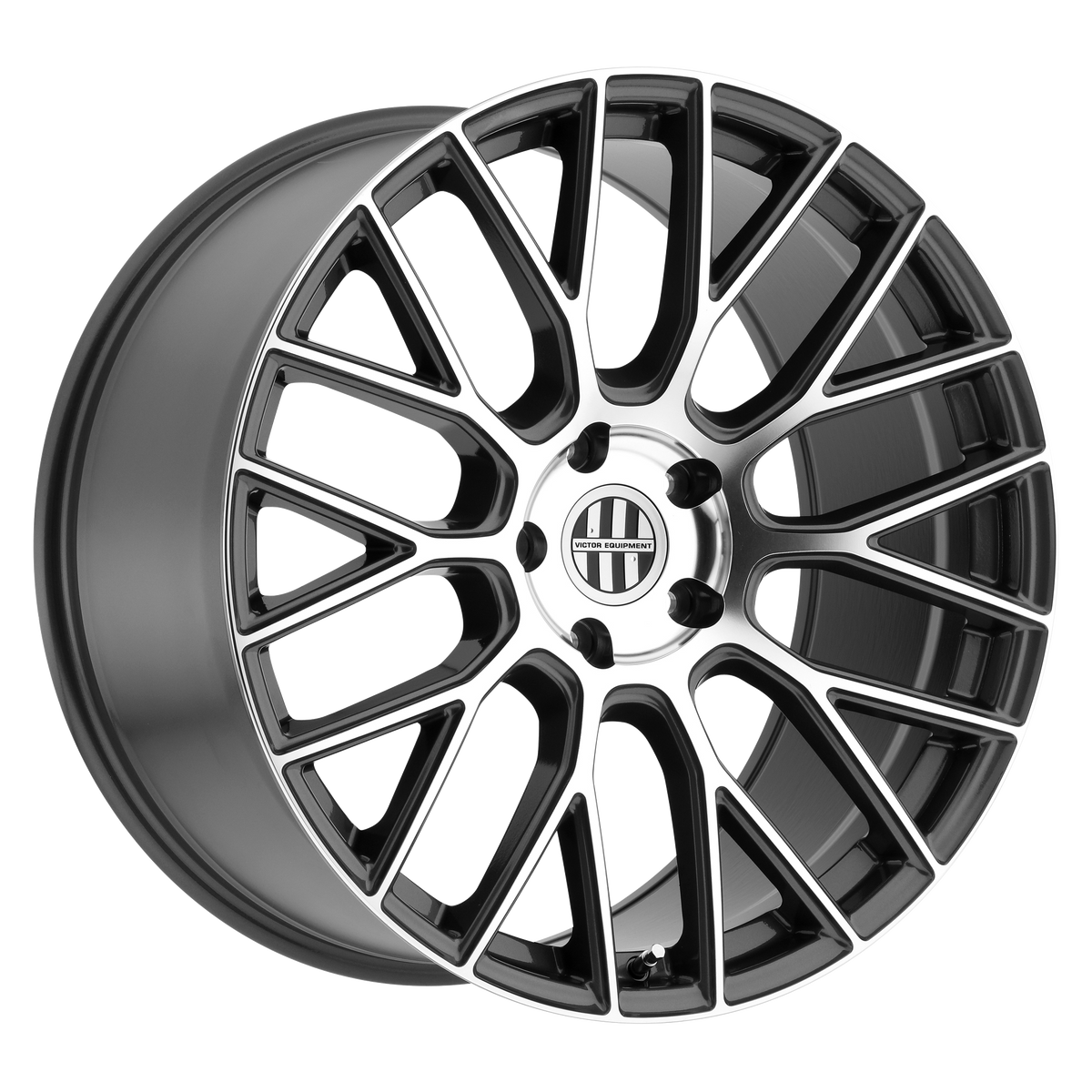 Victor Equipment STABIL – 19X11 – 5X130 – 55 mm – GUNMETAL W/ MIRROR CUT FACE