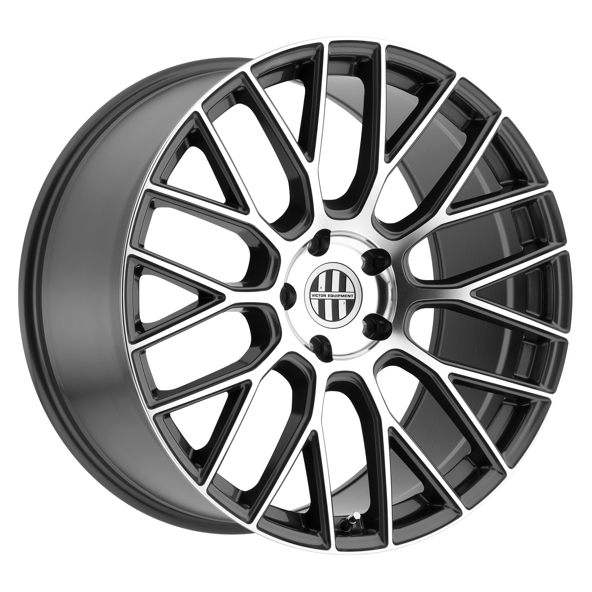Victor Equipment STABIL – 19X11 – 5X130 – 55 mm – GUNMETAL W/ MIRROR CUT FACE