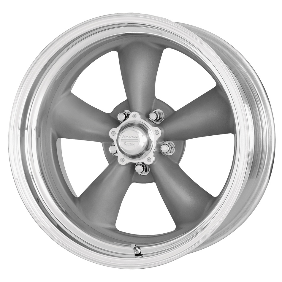 American Racing Vintage VN215 CLASSIC TORQ THRUST II – 18X8 – 5X127 – 0 mm – MAG GRAY W/ MACHINED LIP