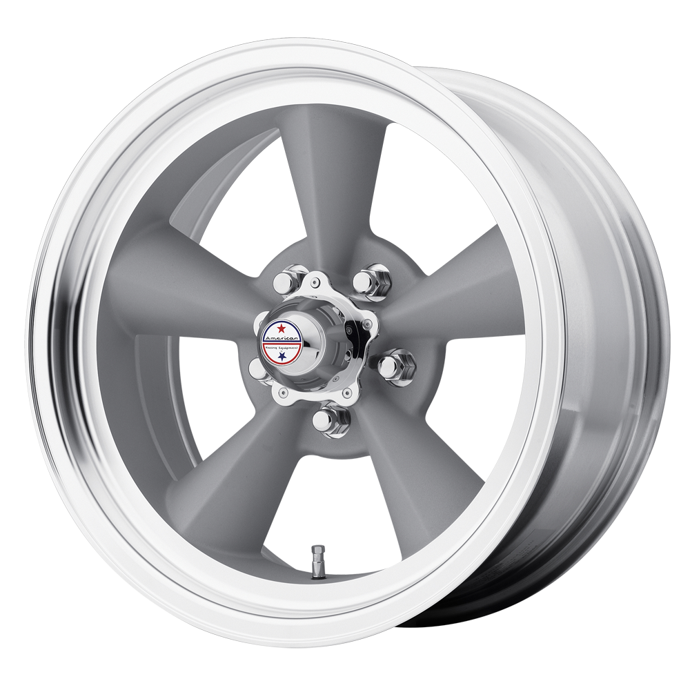 American Racing Vintage VN309 TT O – 15X5 – 5X114.3 – -13 mm – VINTAGE SILVER W/ MACHINED LIP