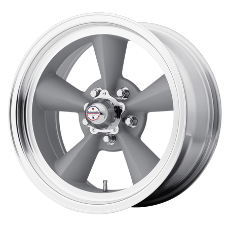 American Racing Vintage VN309 TT O – 15X5 – 5X114.3 – -13 mm – VINTAGE SILVER W/ MACHINED LIP