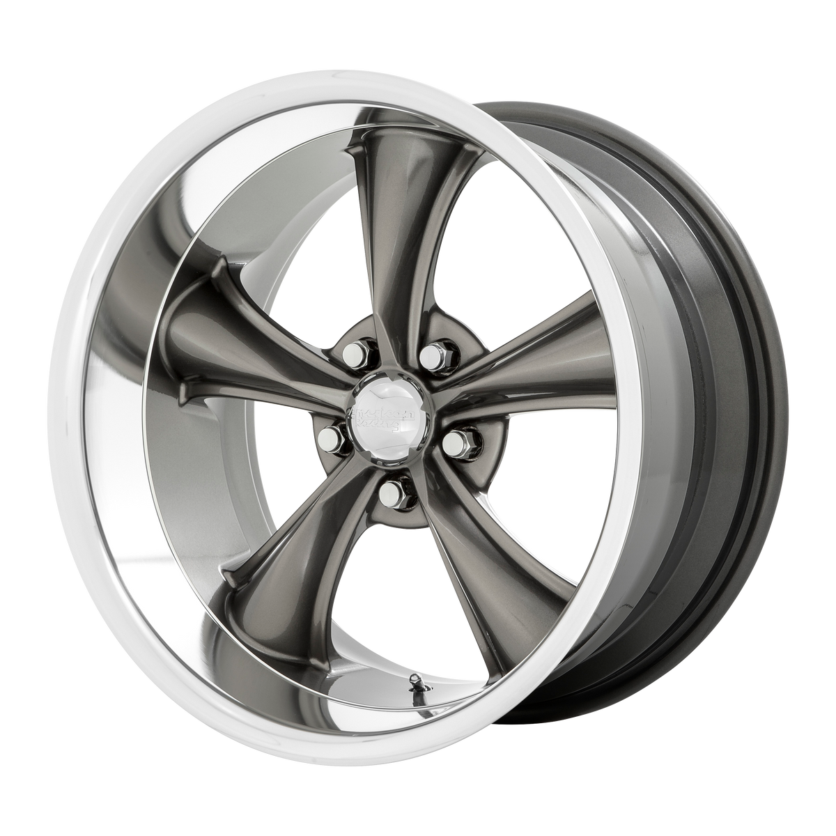 American Racing Vintage VN338 BOSS TT – 20X10 – 5X114.3 – 35 mm – GRAPHITE W/ DIAMOND CUT LIP