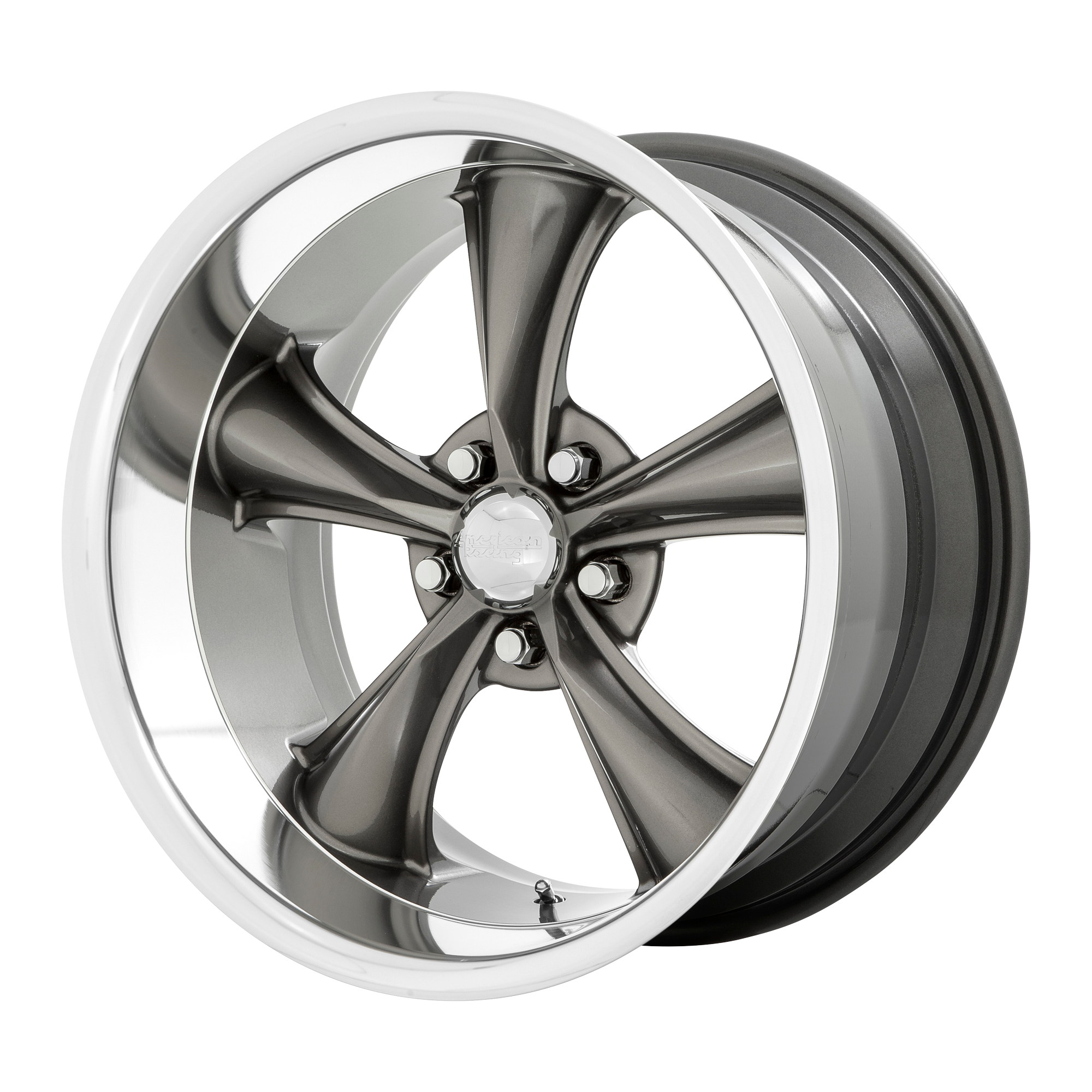 American Racing Vintage VN338 BOSS TT – 20X10 – 5X114.3 – 35 mm – GRAPHITE W/ DIAMOND CUT LIP