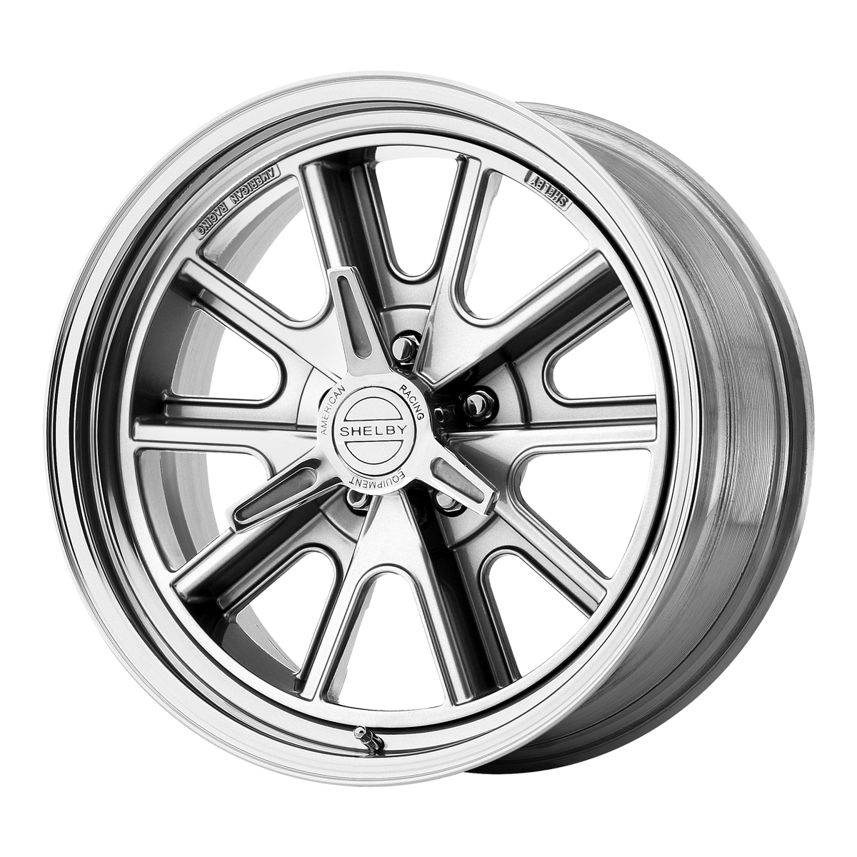 American Racing Vintage VN427 SHELBY COBRA – 18X8 – 5X114.3 – 0 mm – TWO-PIECE POLISHED