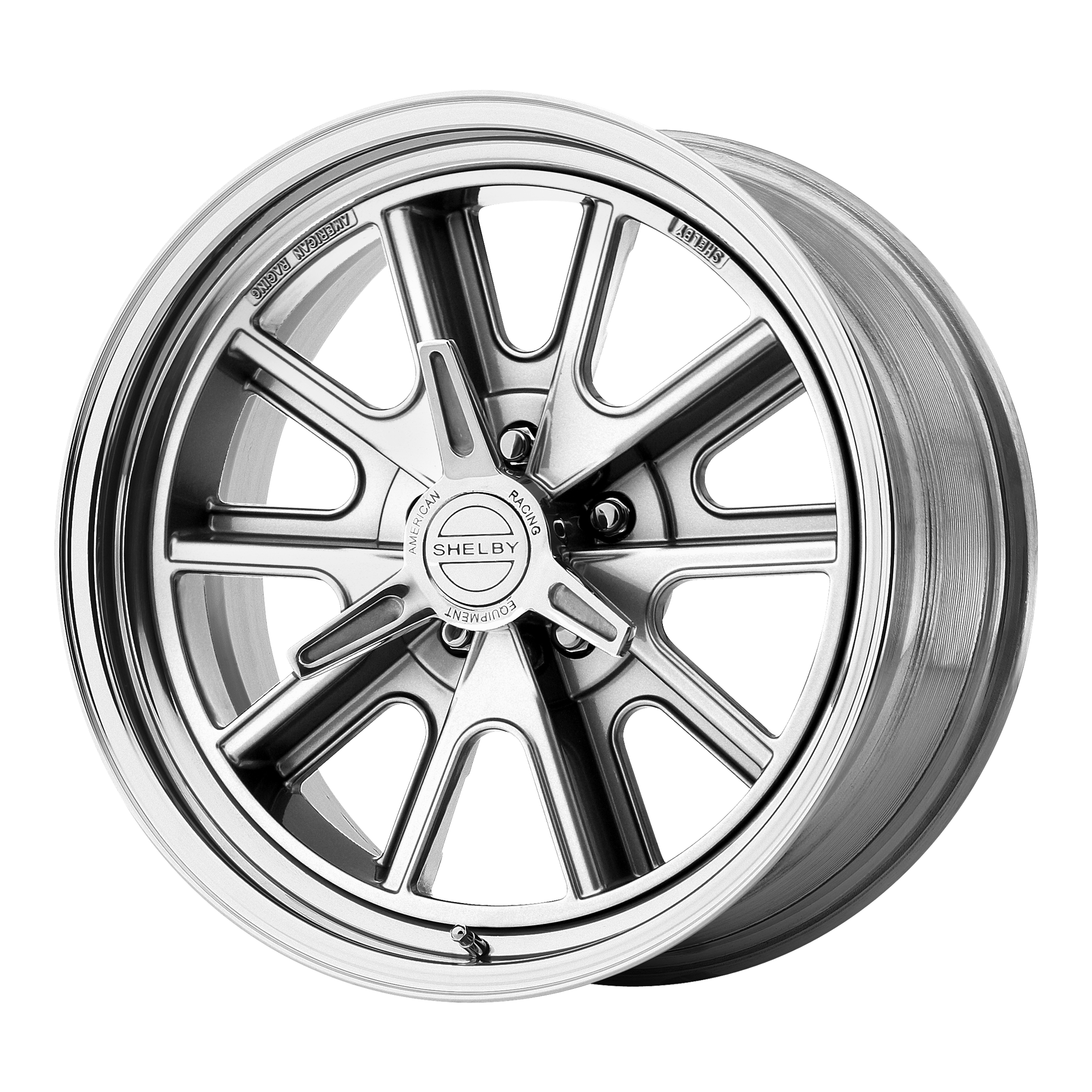 American Racing Vintage VN427 SHELBY COBRA – 18X8 – 5X114.3 – 6 mm – TWO-PIECE POLISHED