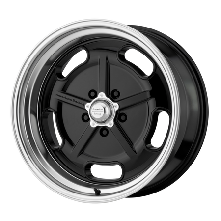 American Racing Vintage VN511 SALT FLAT – 17X7 – 5X114.3 – 0 mm – GLOSS BLACK W/ DIAMOND CUT LIP