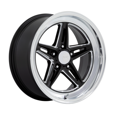 American Racing Vintage VN514 GROOVE – 20X10 – 5X120.65 – 6 mm – GLOSS BLACK W/ DIAMOND CUT LIP