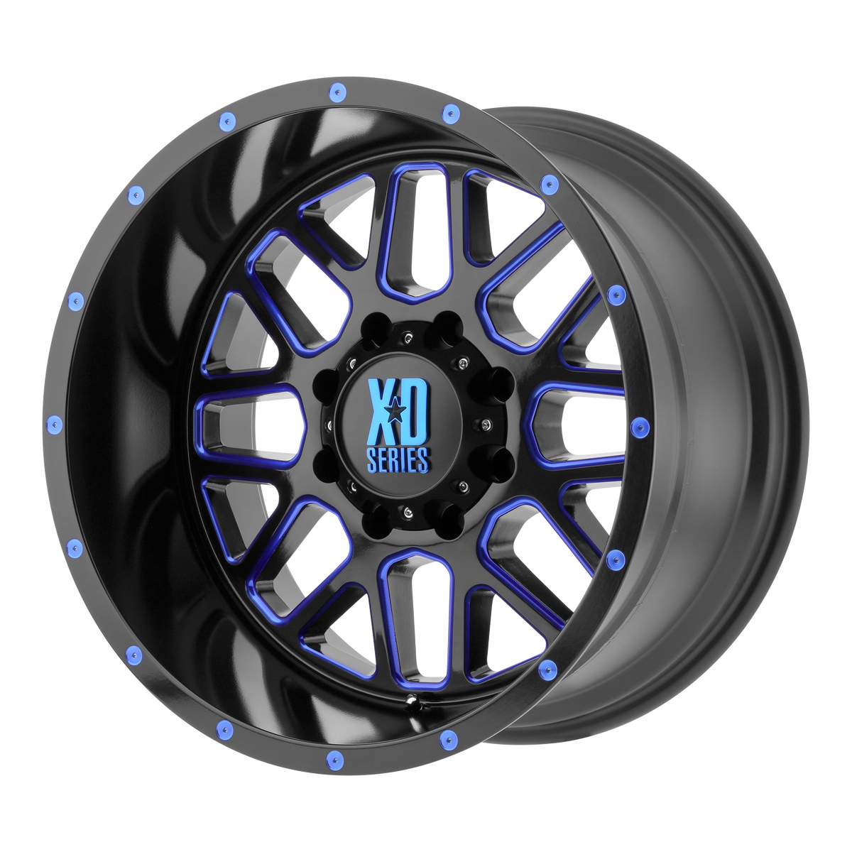 XD XD820 GRENADE – 20X10 – 5X127 – -24 mm – SATIN BLACK MILL W/ BLUE TINT