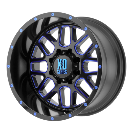 XD XD820 GRENADE – 20X10 – 5X127 – -24 mm – SATIN BLACK MILL W/ BLUE TINT