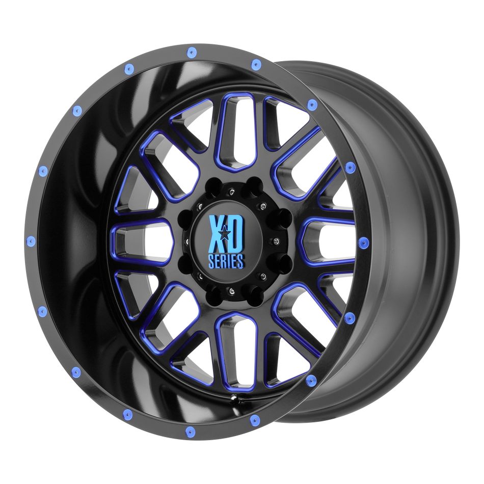 XD XD820 GRENADE – 20X10 – 5X127 – -24 mm – SATIN BLACK MILL W/ BLUE TINT